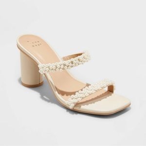 A New Day Audra pearl mule heels